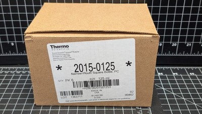 6-pack Nalgene Thermo Scientific Narrow-Mouth Square Bottle 2015-0125
