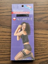 HerSecret Mini Skirt Garter Belt MEDIUM Black 3575 Vassarette