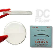 Bulova 11AFC Watch Crystal 1627C 29.9mm Press Dome Case 247 Ht. 3.5 NOS Read 