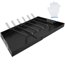 2 Piece Fireplace Tray Ash Pan,Adjustable Fireplace Tray for Up to 32" Firepl...