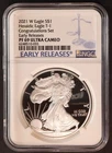 2021 W American Silver Eagle T-1 NGC PF 69 Ultra Cameo No Reserve!