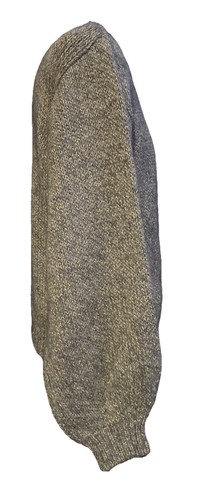 Le Lion Mock Neck Long Sleeve Sweater Grey Made In Italy Sparkle Medium - Picture 5 of 11