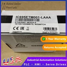 Emerson IC695ETM001-LAAA Ethernet Module for RX3i PLC NEW in Box US Free TAX