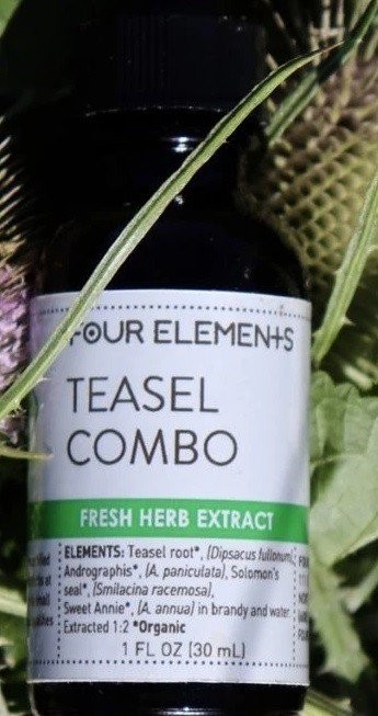 Комбинированная настойка Four Elements Organic Herbals Teasel 1 унция жидкости 3390₽