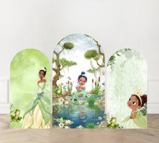 Princess Tiana Arch Backdrop Cover Birthday P...