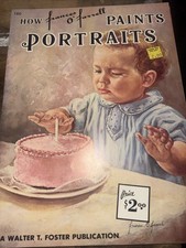 Walter Foster Series - How to Paint Portraits, Frances O'Farrell, Vintage
