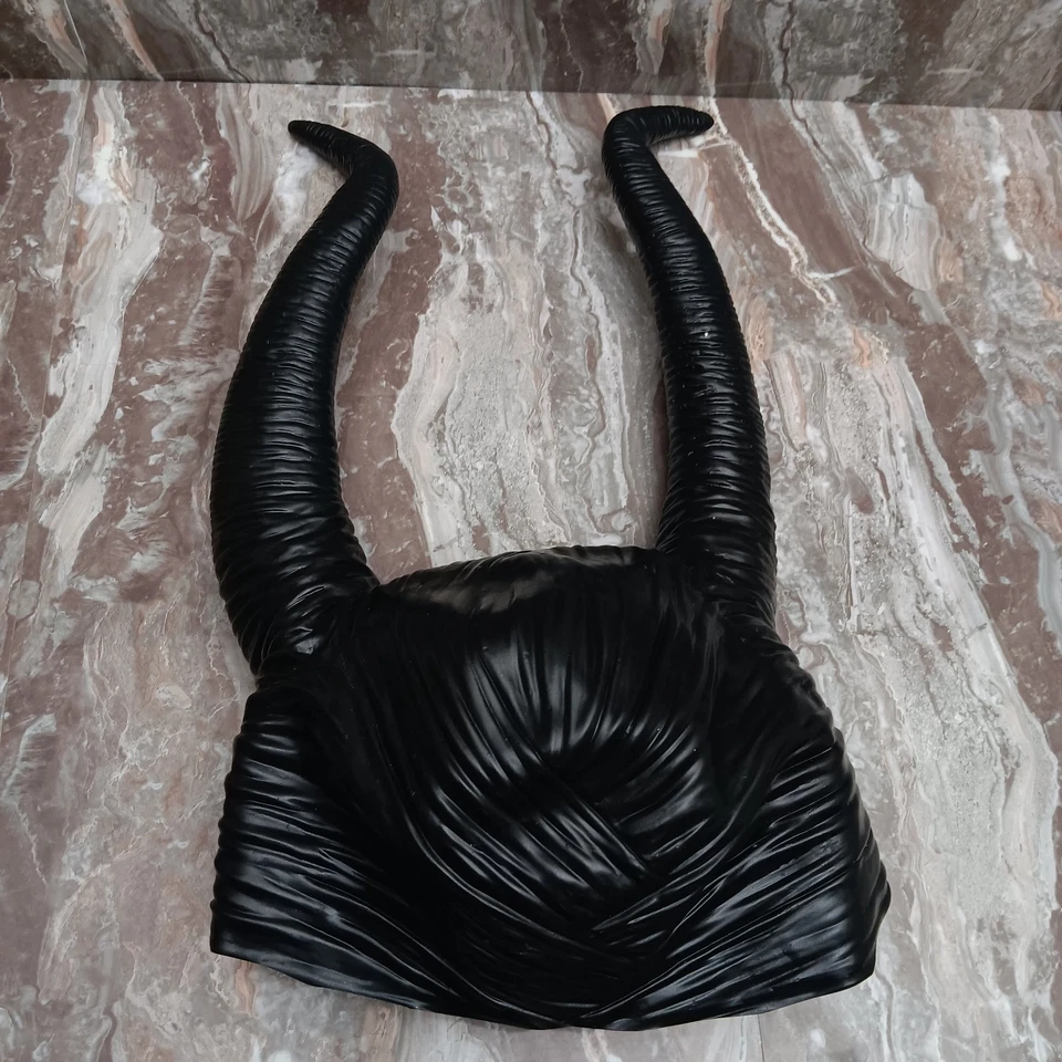 Máscara Cabeza Cuernos Maléfica Disfraz Halloween Sombrero con Cuernos de Espuma Juegos con disfraces Adultos Foto 4 de 4