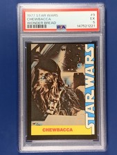 1977 STAR WARS WONDER BREAD #8 Chewbacca PSA 5