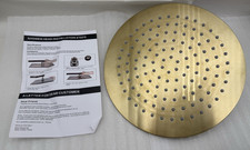 High Pressure Round Shower Head 9.5" Dia Stainless Steel Shower Heads Gold USED