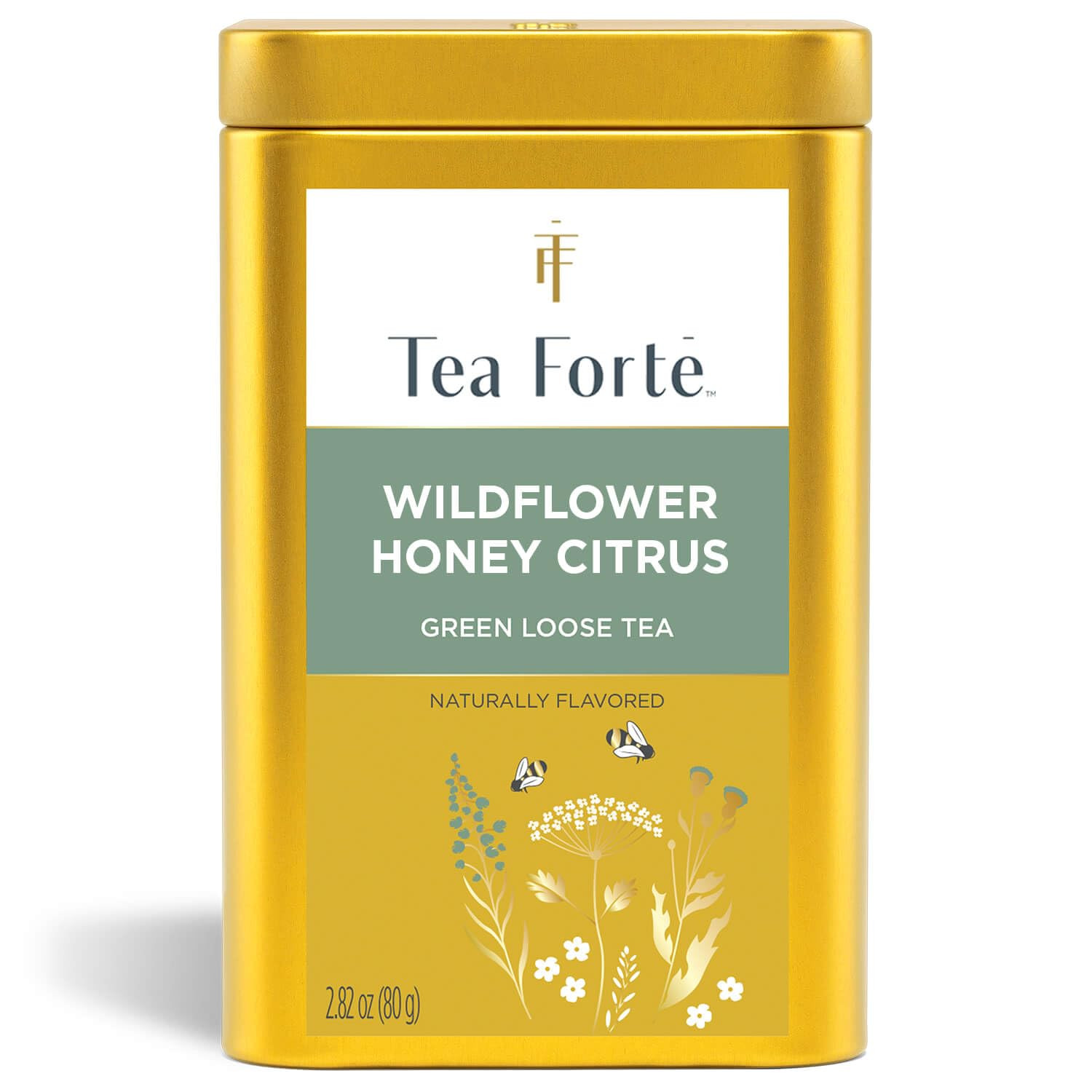 Forte Wildflower Honey Citrus Green Tea, Premium Loose Leaf,