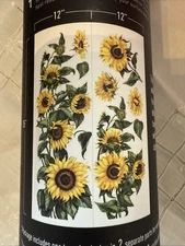 Redesign With Prima Decor Transfers Sunflower Total Sheet Size 24x35,Cut Into 