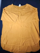 Match Point Women's Amber High Low Round Neck Top Size Large HLT74