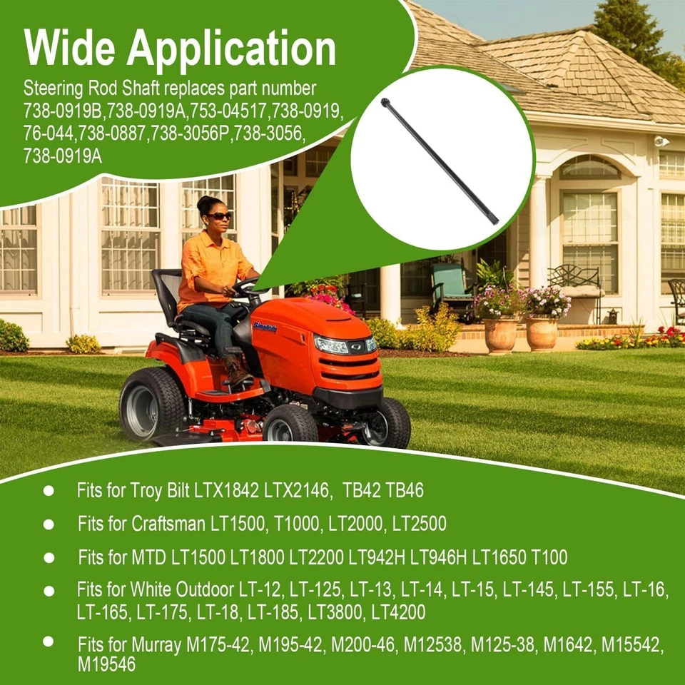 Сменный вал рулевого стержня для MTD 738-0919A 76-044 753-0451 738-0919B 738-0919 - Изображение 2 из 4