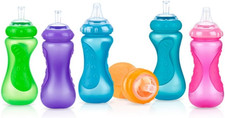 Nuby Plastic No-Spill Sport Sipper, 10 Ounce Colors May Vary
