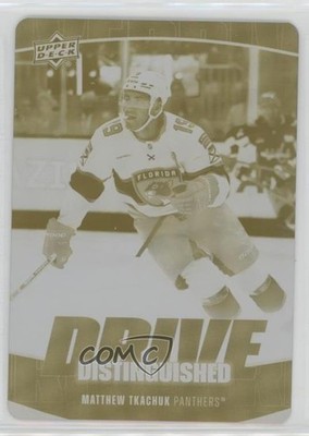2025 Upper Deck Fall Expo Promo Printing Plate Yellow 1/1 Matthew Tkachuk 0s5s
