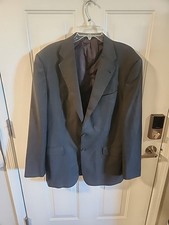 Joseph Abboud Suit Jacket Sport Coat Men's 42L Gray Black USA MADE 2 Button