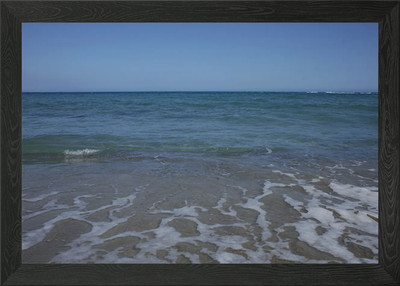 Strand Wellen Nahaufnahme Druck Gerahmtes Wandbild Poster Leinwanddruck Bild
