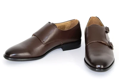 HUGO BOSS Monkstraps, Mod. Willie_Monk_lt, Gr. 44 / UK 10 / US 11, Dark Brown - Bild 1 von 4