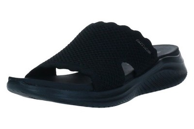Skechers ULTRA FLEX 3.0 SANDAL BRING IT! Damen Pantoletten 164055 BBK Schwarz