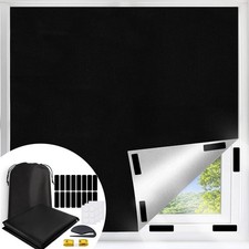 100 Portable Blackout Curtains, Portable DIY Blinds, No Drill Travel Blackou...