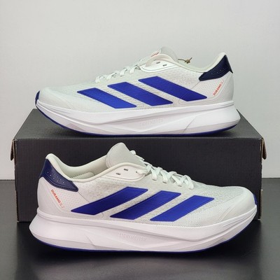 Adidas Duramo SL Men's Size 11.5 Running Shoes White Blue Athletic Sneakers