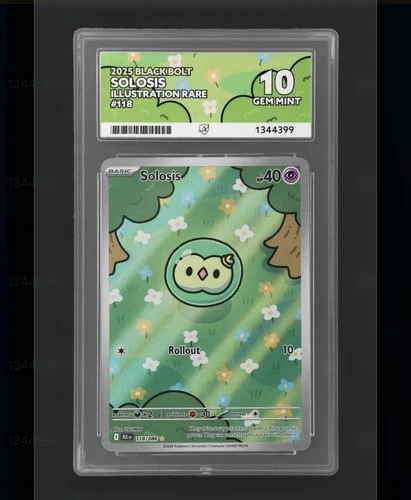 Solosis 118/086 Illustration Rare Black Bolt ACE Gem Mint 10 Pokémon Card #69