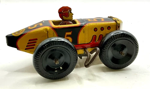 T#89 Vintage Marx Tin Wind-Up Racer #5