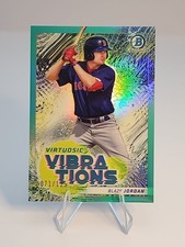 BLAZE JORDAN 2022 BOWMAN CHROME VIRTUOSIC VIBRATIONS AQUA /125