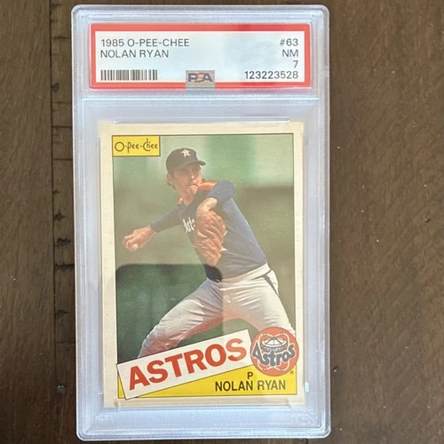 1985 O-Pee-Chee Nolan Ryan #63 PSA 7 Houston Astros Baseball Card