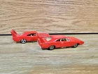 Vintage 1995 Hot Wheels 1970 Dodge Charger Daytona Red Lot Of 2 VTG