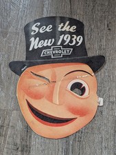 1939 Chevrolet Car Truck Dealer Promotional Advertising Halloween Mask Sign