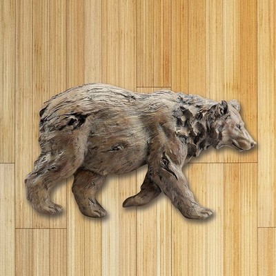Brown Bear Wall Plaque Resin Figurine Home Decorative Collectible