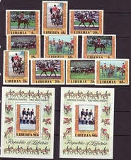 Liberia # 784-87 C216-17 MNH Perf Imperf Horse Olympics CV  $30!