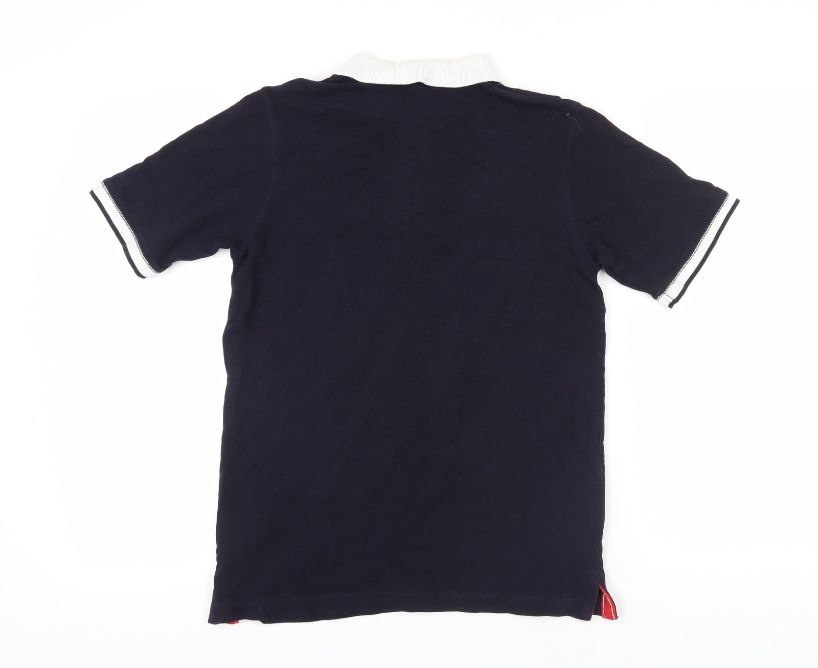 Polo nera colorblock prima fila S