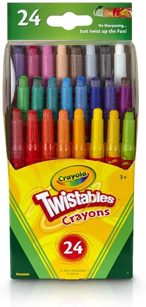 Crayola Twistables Crayons Coloring Set Indoor Kids Activities 24 Count -  NEW