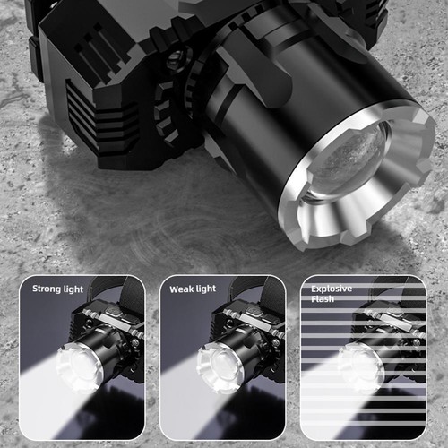 Super Bright LED Headlamp USB-Rechargeable Headlight Flashlight^ E3E6 - Picture 9 of 12