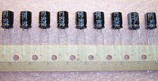 QTY 50  220uf 25V 85' RADIAL ALUMINUM ELECTROLYTIC CAPACITORS 25YK220M8X11.5