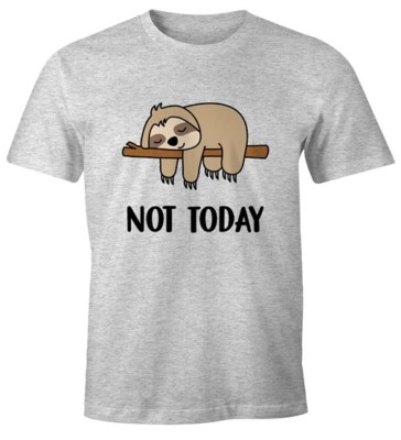 Lustiges Herren T-Shirt Not Today Chillen Fun-Shirt Moonworks 