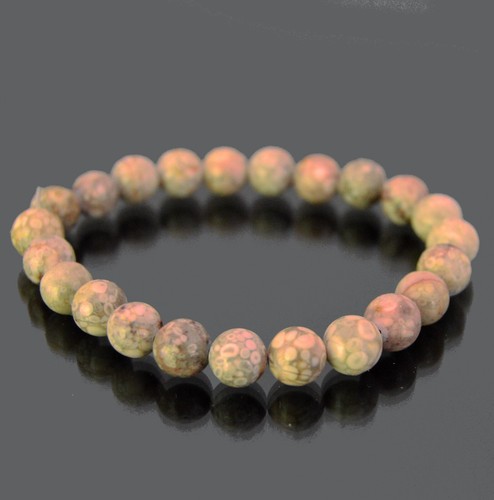 Edelstein Armband Kugel Natur Stein Bayern  Armbänder 8 mm Steinarmband 19 cm - Bild 78 von 112