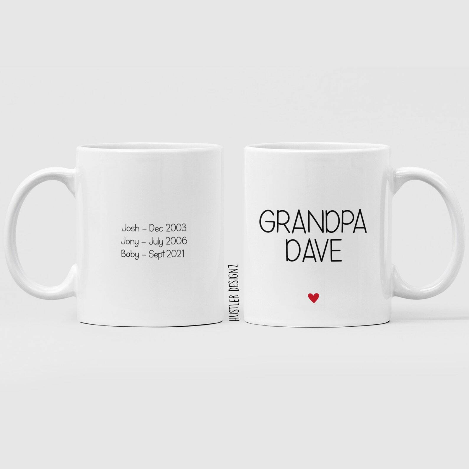 Grandpa Mug Personalized Mug Baby Reveal Grandparent New Grandad New Grandpa