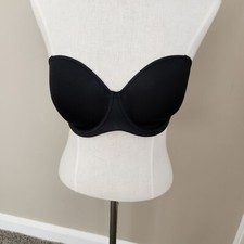 AISILIN Women's Strapless Bra underwire Bra Bandeau 36DD BLACK