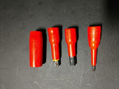 4 Piece Cementex Insulated Socket Set 3/8'' Dr ,12 Pt 5/8'', 7/16'' & 7/32''Hex