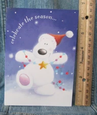 FUN POLAR BEAR Paper Magic Group Christmas Greeting Card w/ Envelope MG33