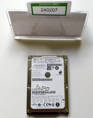HDD / Festplatte / Fujitsu / MJA2250BH / 250 GB / SATA / 2,5" / 5400 RPM