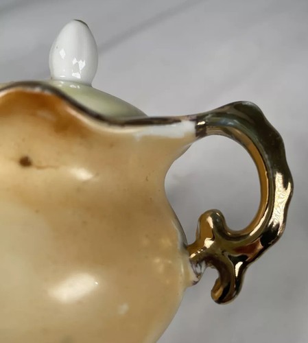 Personal Size Small Sugar Bowl Small Enesco With Lid Japan - Picture 11 of 12