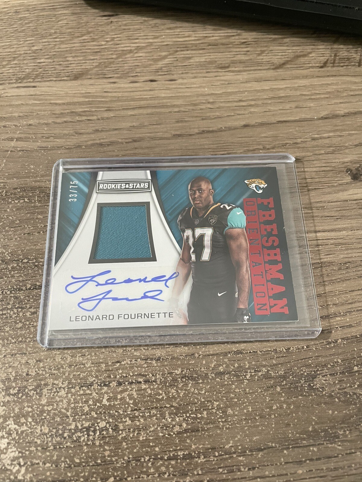 Leonard Fournette Panini Rookies & Stars Freshman Orientation Autograph Relics #FOLF Base