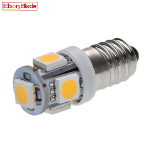 1 x 6V E10 LED BULB Screw 0.84W Warm White GLOBE for FLASHLIGHT TORCH HEAD LAMP - Photo 1 sur 7