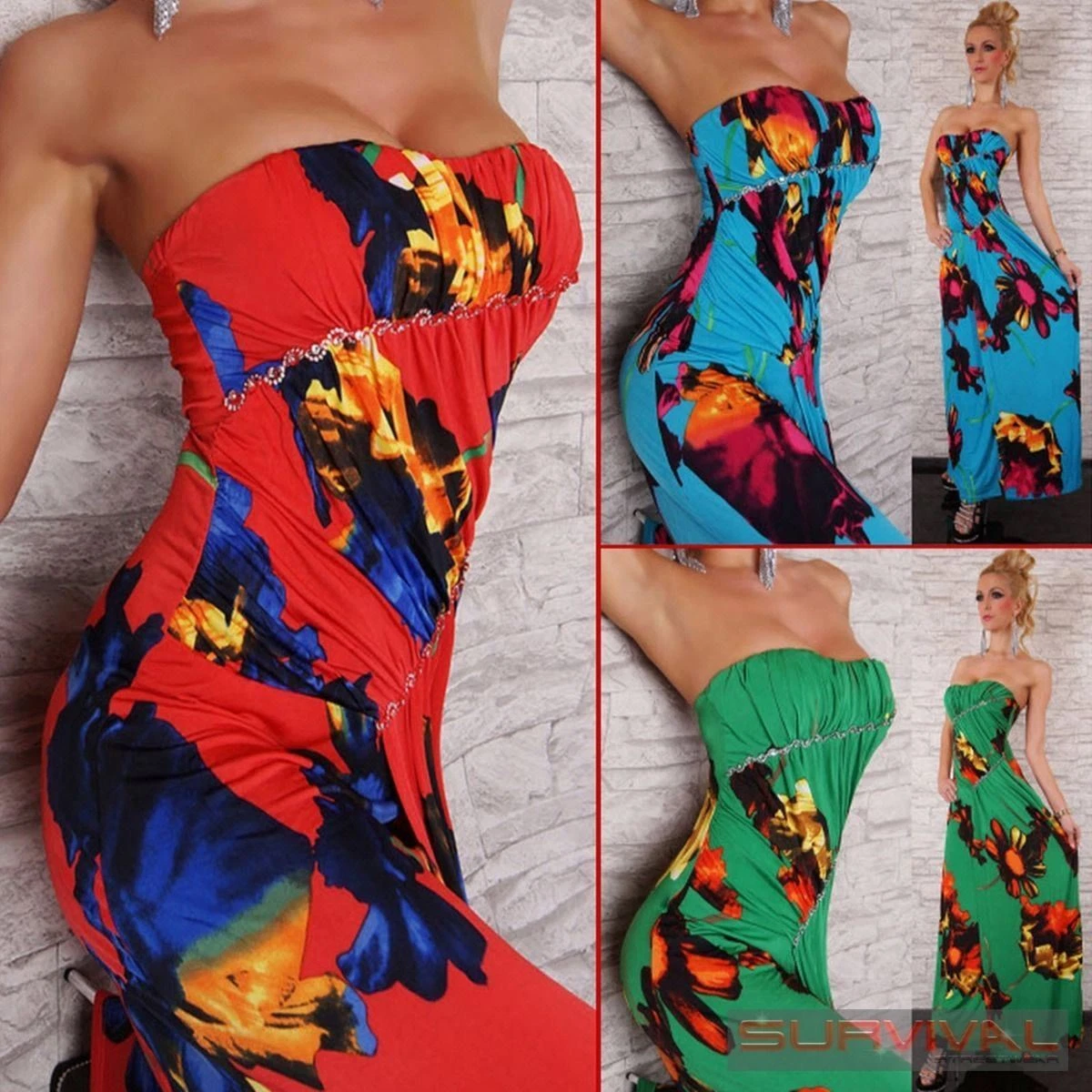 Strapless maxi sales dresses casual