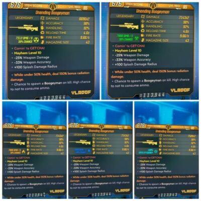 Lvl72 M10 Anointed Boogeyman Sniper 50/150 URAD BUY2,GET1 Borderlands3 Xbox/PC