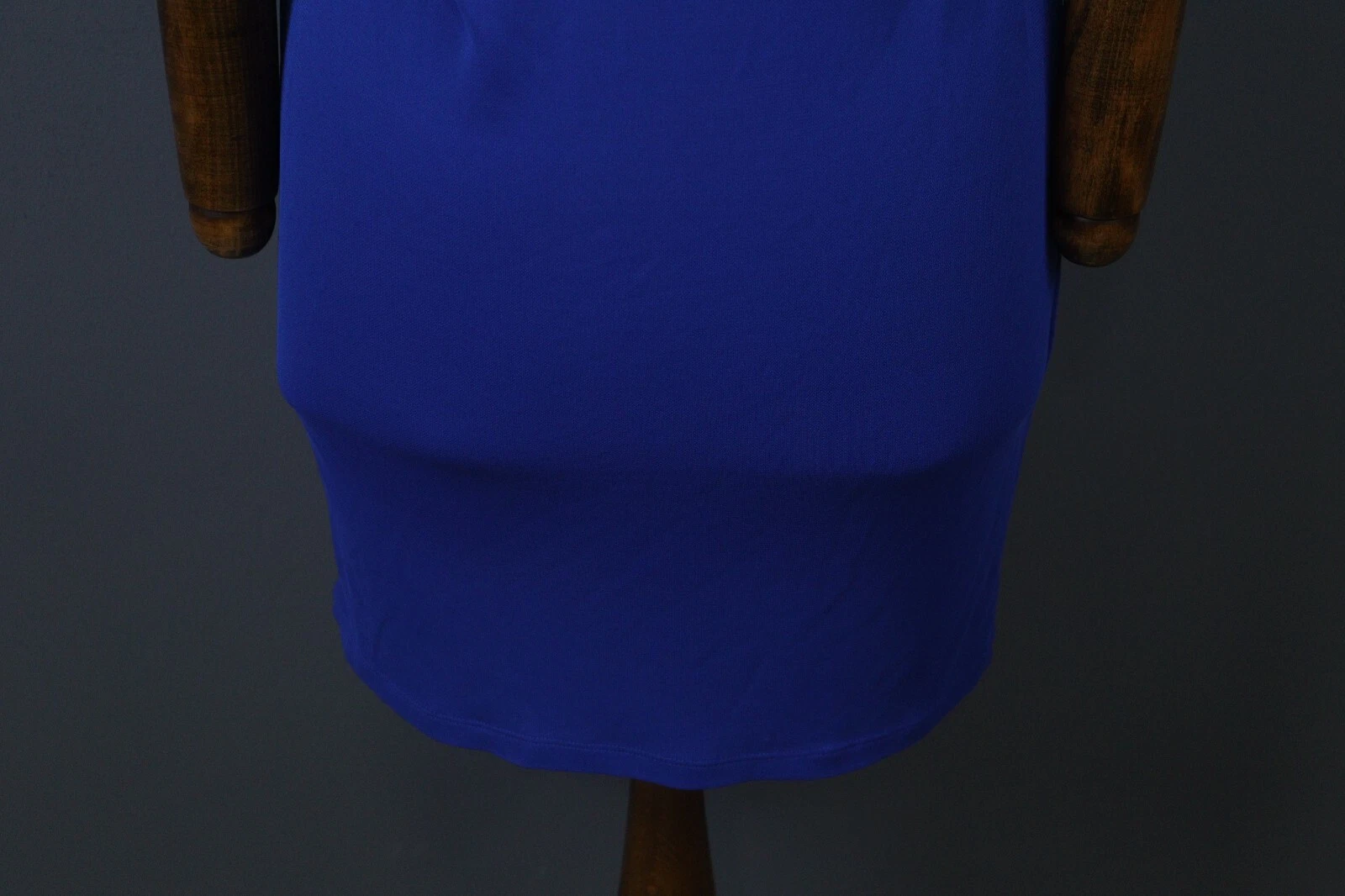 Abito body casual VERSACE CLASSIC V2 blu tinta unita senza maniche scollo barca taglia 10